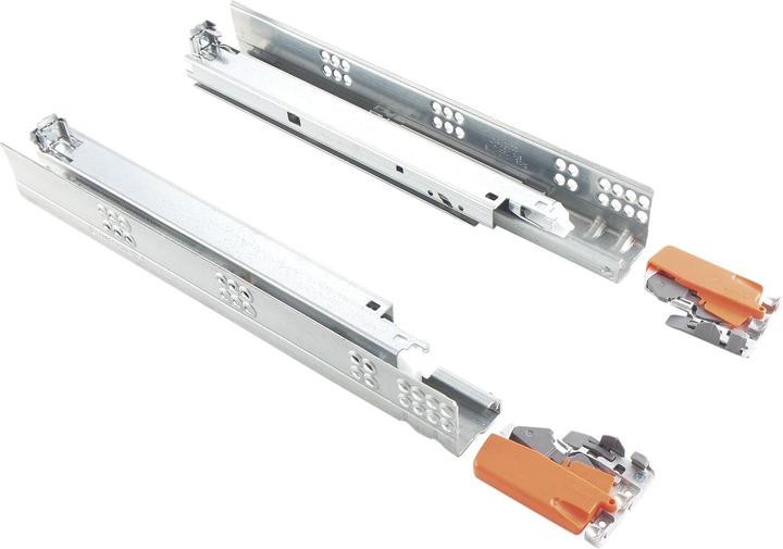 Actual product image Blum Tandem drawer runner 450mm partial extension with softclose 1 pair + coupling