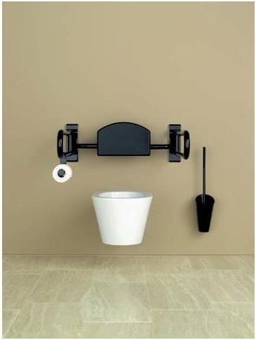 Actual product image Hewi Back support SERIES 801 for folding support handles pure white