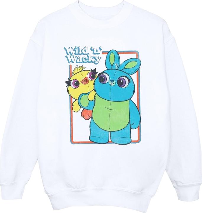 Disney Toy Story 4 Duck And Bunny Wild And Wacky Sweatshirt (S)