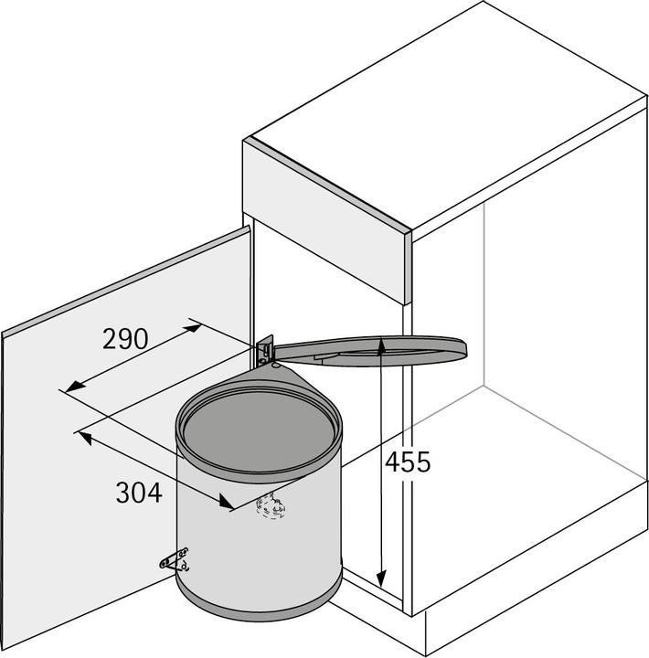 Image du produit Hettich Systeme de déchets Bin.it Classic (15 l)
