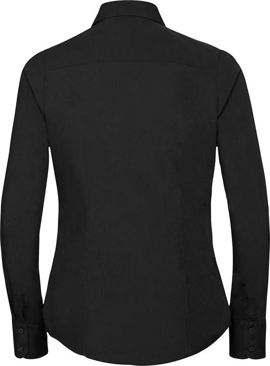 Produktbild Russell Collection Popelin Bluse Hemd Langarm pflegeleicht tailliert (M)