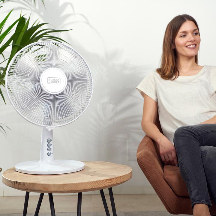 Image du produit Black & Decker Black+Decker Ventilateur de tour BXTFA45E, 40, plastique, blanc (57 dB)