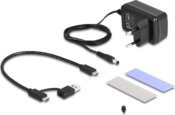 Produktbild Delock USB Type-C Konverter für 1 x M.2 NVMe SSD + 1 x SATA SSD / HDD