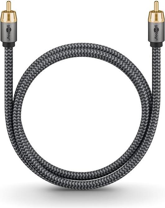 Image du produit Goobay Câble RCA mono, 5 m, Sharkskin Grey (5 m, RCA)