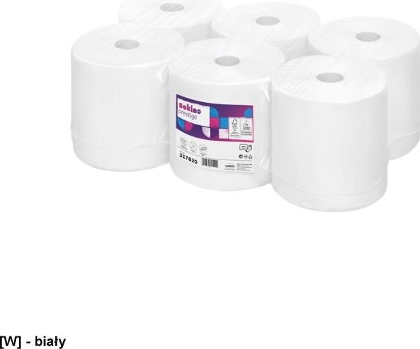 Image du produit Wepa 6 rouleaux d'essuie-mains prestige 2 plis blanc brillant (6 x)