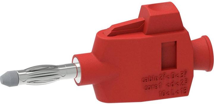 Actual product image Electro PJP 1064-PRO-CD1-R Banana plug male, straight Pin-Ø: 4 mm Red 1 pc.