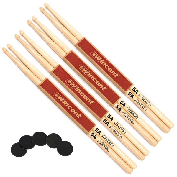 Actual product image Wincent 5A Drumsticks mit Damper Pads (Drum set)