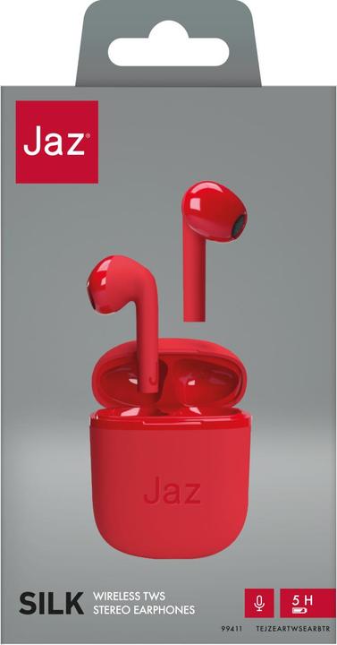 Immagine prodotto JAZ Auricolari stereo senza fili Silk True Wireless (Nessuna soppressione del rumore, 5 h, Senza fili)