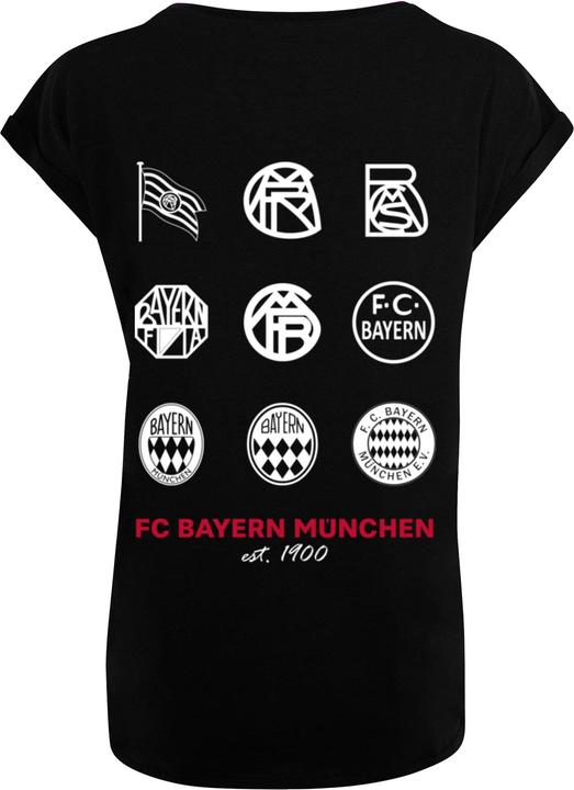 Actual product image FC Bayern München Ladies Logo History Extended Shoulder Tee - 115129 (XS)