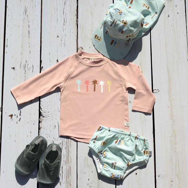 Actual product image Lässig Baby-Bademode Bade-Shirt LSF Long Sleeve Rashguard - Palms (98)