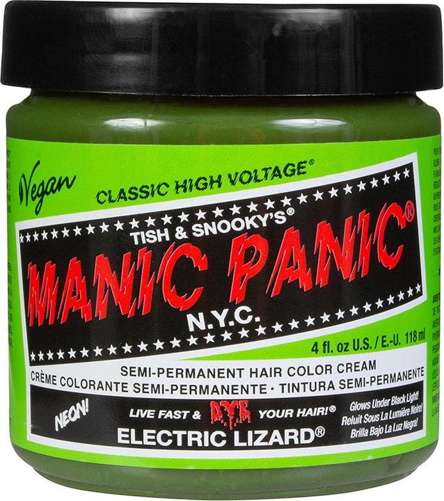 Skybound Electric Lizard Classic Creme Vegan Cruelty Free Green Semi Permanent Hair Dye 118ml (Electric Lizard)
