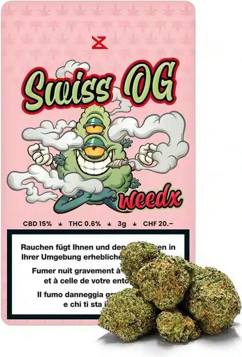 weedx Swiss OG 3g (3 g, Indoor)