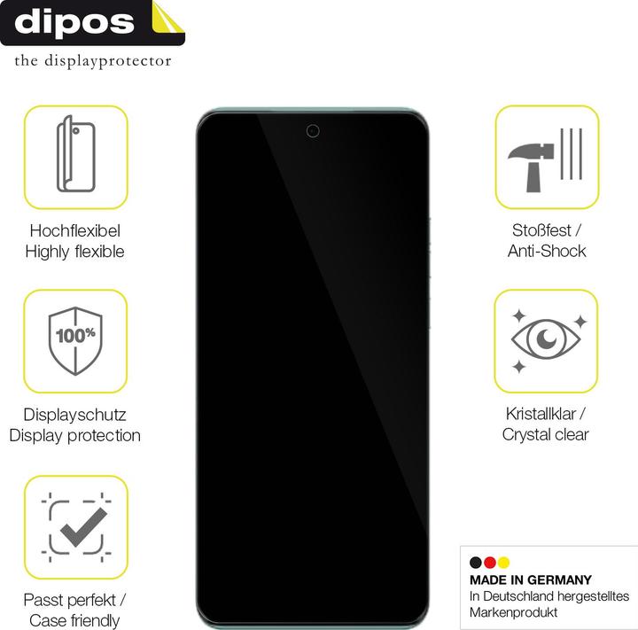 Produktbild Dipos Displayschutzfolie Full-Cover 3D (2 Stück, Motorola Edge 40 Neo)