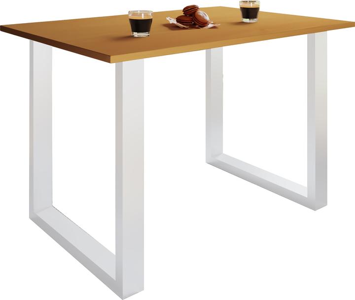 Actual product image VCM Office furniture desk Lona U Alu White (140 x 50 x 76 cm)