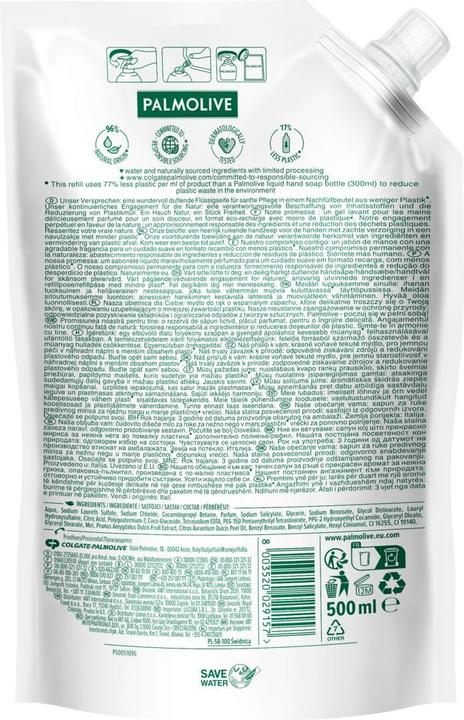 Actual product image Palmolive Naturals Milk & Honey (Liquid soap, 500 ml)