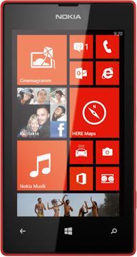 Nokia Lumia 520 (8 GB, Red, 4", 5 Mpx, 3G)