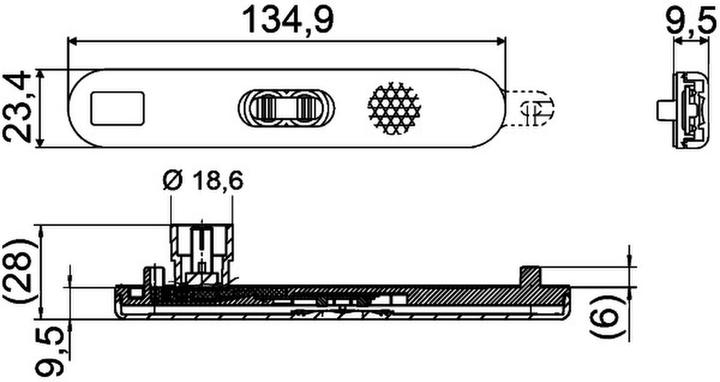 Image du produit Hella 150 feux de position latéraux LED 2 pôles pour AMAZONE