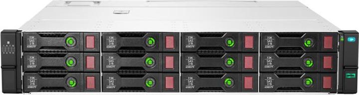 Actual product image HPE D3610 Disk Enclosure, 12 LFF Smart Carrier Slots, SAS I/O Module, Mini-SAS HD Cables, Redundant P... (SAS)