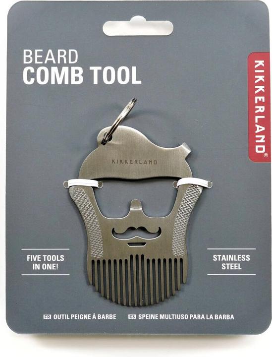 Actual product image Kikkerland Beard Comb Tool