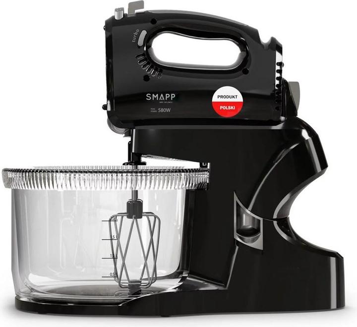 Productafbeelding Smapp Handmixer Blender met kom 451.8 2 kommen zwart (580 W)