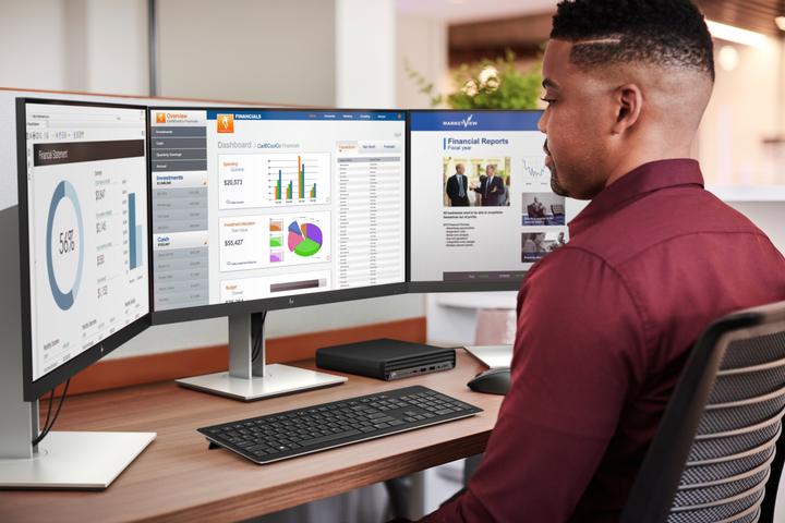 Actual product image HP E24d G4 (1920 x 1080 pixels, 23.80")