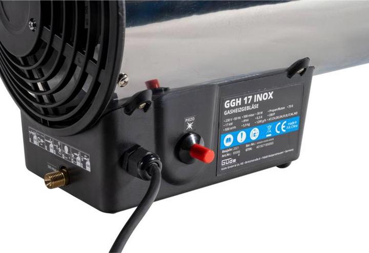 Güde Gasheizgebläse GGH 17 INOX Heizkanone Bauheizer Schnellheizer - 85006 (4284.70 W)