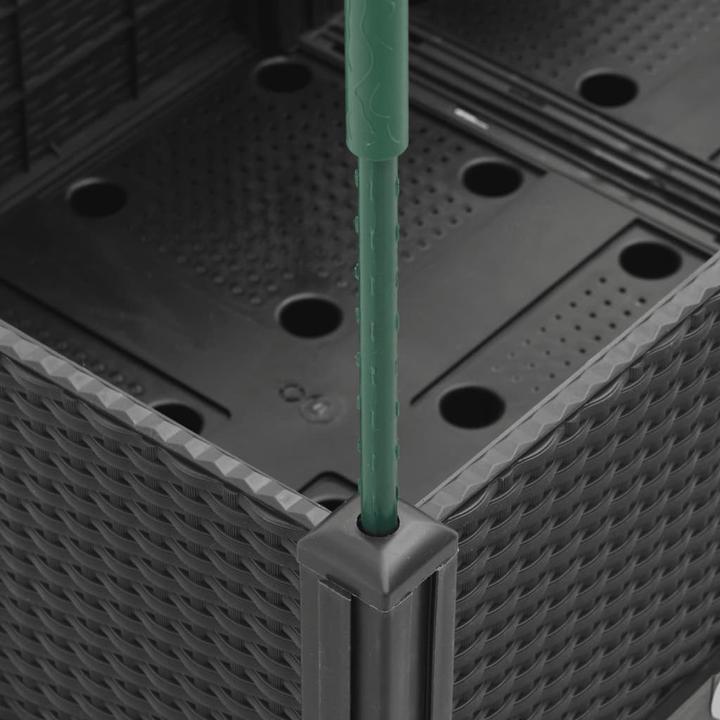 Image du produit VidaXL Bac à plantes avec treillis PP