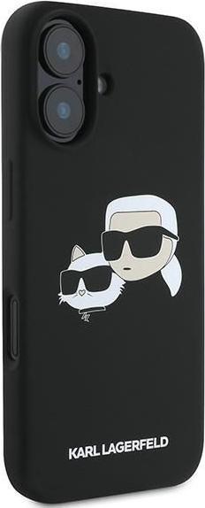 Produktbild Karl Lagerfeld KLHMP16MSKCHPPLK iPhone 16 Plus czarny/black HC MagSafe Sil Double Heads Print (Apple iPhone 16 Plus)