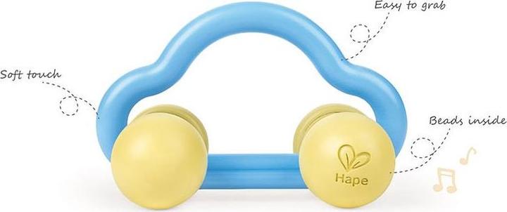 Image du produit Hape Jouet voiture Roll + hochet