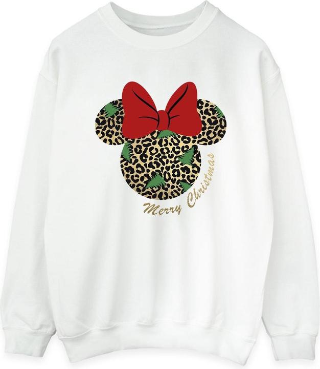 Disney Minnie Mouse Leopard Christmas Sweatshirt (XXL)