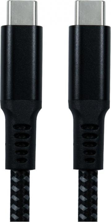 Actual product image Cables Direct CDL 1m Black USB Type C M-M Braid (1 m)