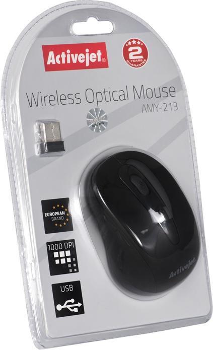 Produktbild Activejet AMY-213 Maus Beidhändig RF Wireless Optisch 1600 DPI (Kabellos)
