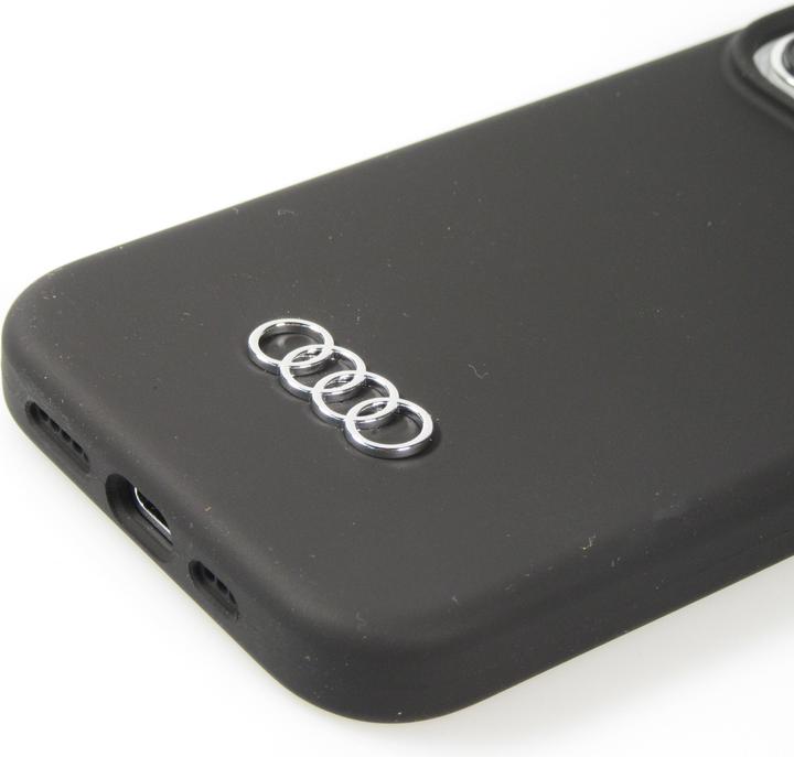 Image du produit Audi Etui silicone iPhone 15 Pro Max 6.7" czarny/black hardcase AU-LSRIP15PM-Q3/D1-BK (Apple iPhone 15 Pro Max)