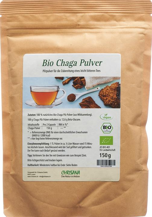 Chrisana Bio Chaga Pulver (1 Stück, Pulver, 166 g)