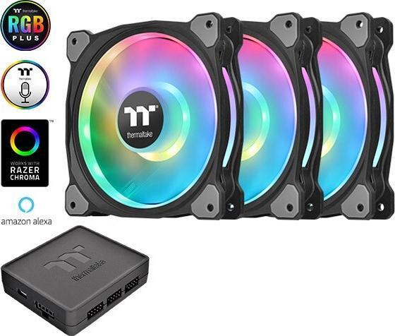 Produktbild Thermaltake Riing Duo 12 RGB LED-Lüfter - 120mm 3er Set (120 mm, 3 x)
