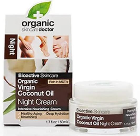 Immagine prodotto Dr. Organic DR krem na noc z olejkiem kokosowym (50 ml, Crema notte)