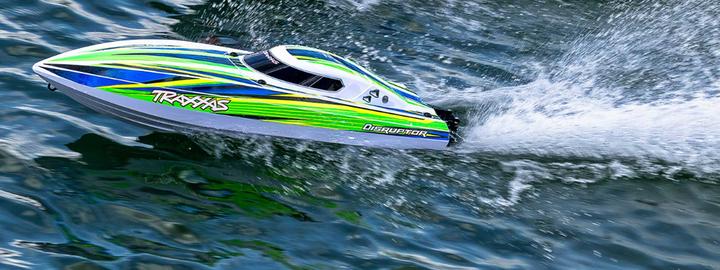 Produktbild Traxxas DISRUPTOR grün 26 Zoll V-Rumpf Boot Selbstaufrichtung ohne Akku und Ladegerät