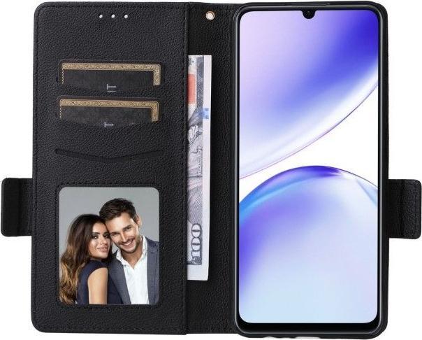 Produktbild MU Classic Litchi Leder Bookcover Series (Realme Note 50)
