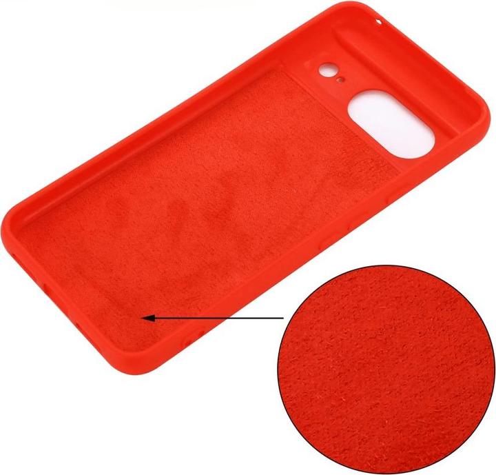 Produktbild Cover-Discount Google Pixel 8 - Silikon Gummi Hülle rot (Google Pixel 8)
