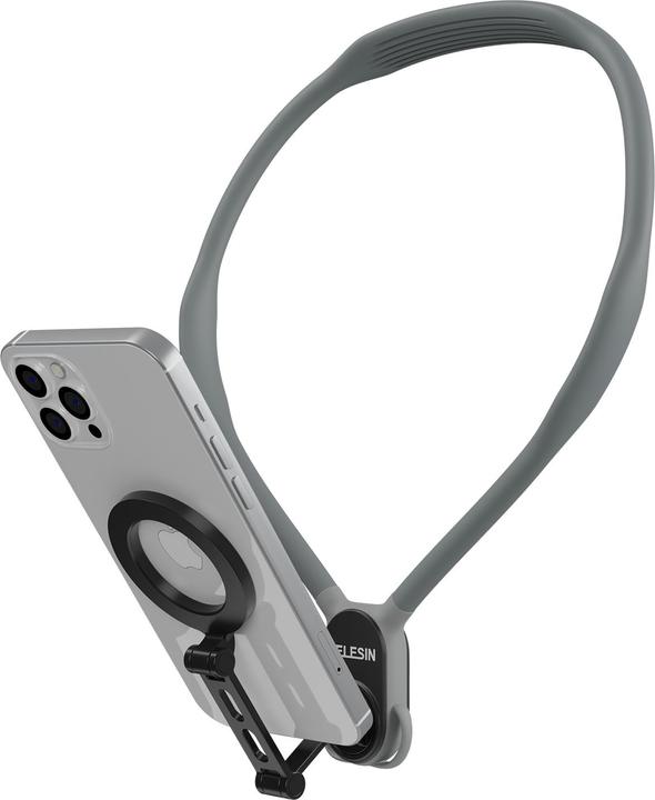 Actual product image Telesin magnetic neck mount for mobilephone-Max Version(grey)-