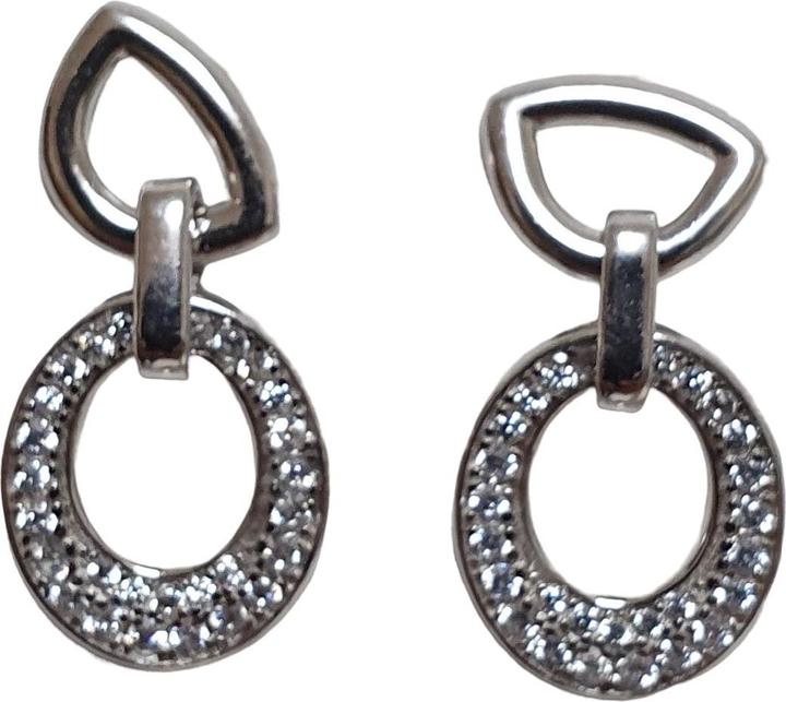 Image du produit L'Officiel Orecchino in argento con zirconi