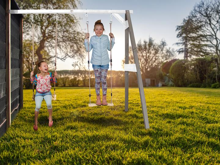 Actual product image Axi Double Attachment Swing Grey/White