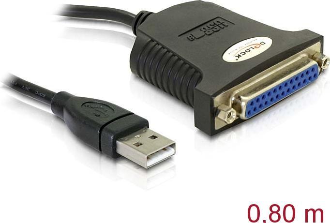 Actual product image Delock USB - Parallel Adapter (0.80 m, Parallel (printer))