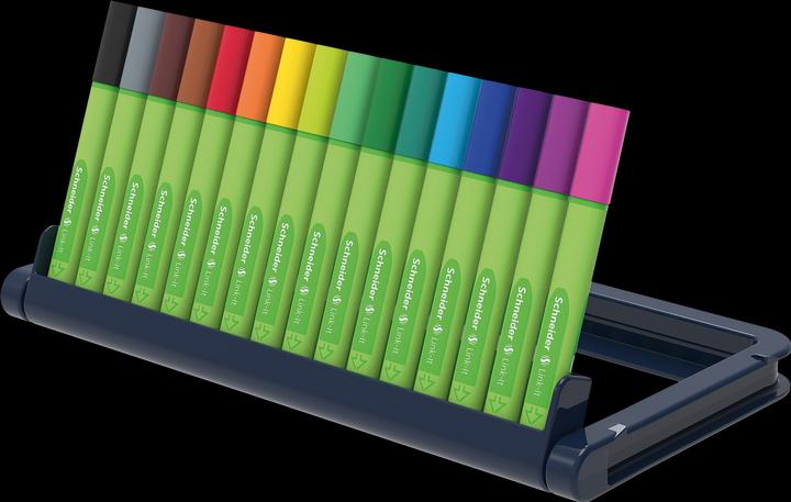Produktbild Schneider Fineliner Link-It - Etui à 16 Stk. (Mehrfarbig, 16 x)