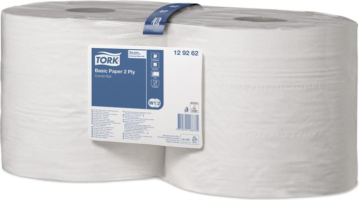 Actual product image Tork Basic Paper Combi Roll White 2x340m (2 x)