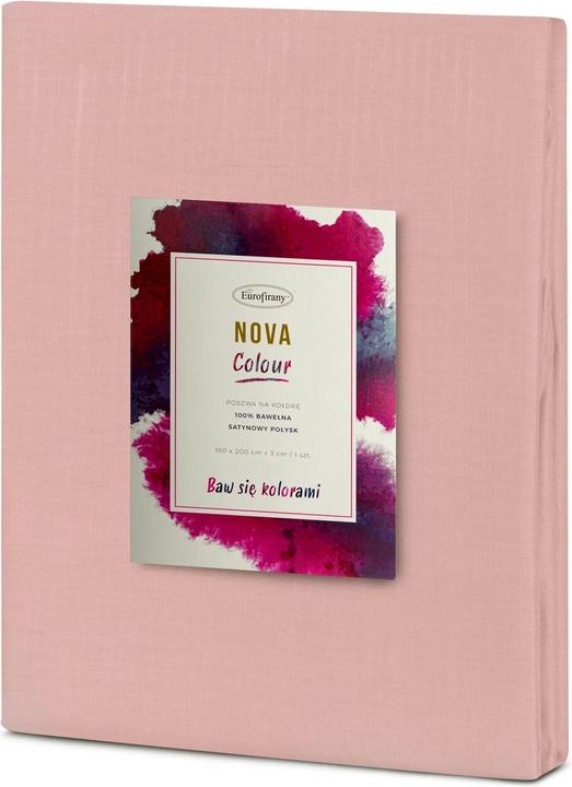 Produktbild Eurofirany NOVA COLOR POS / NOVAC / PU / PO Cotton duvet cover with satin sheen, 220X200 cm, color: powder (Duvetbezug, 220 x 200 cm)