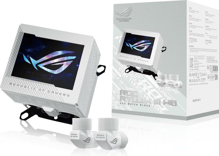 Actual product image ASUS ROG RYUJIN III WB WHT CPU Cooler