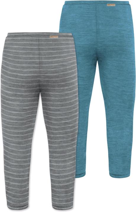 Actual product image Normani 2-pack baby merino pants with feet - 9539 (62)
