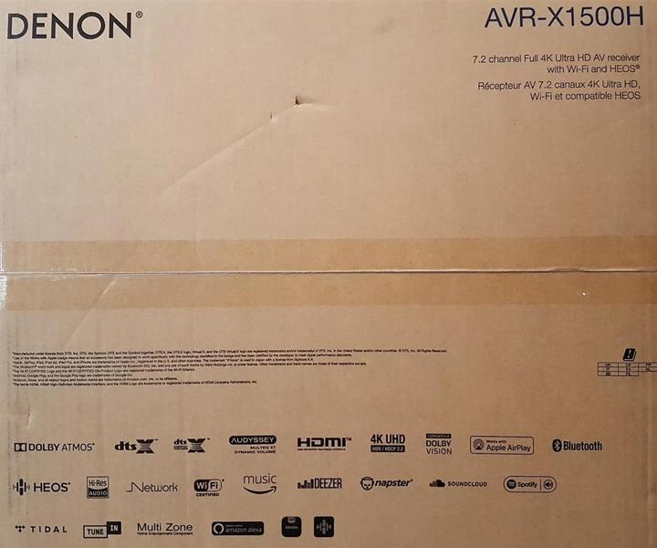 Image du produit Denon Avr-X1500h (7.2 canaux, FM)