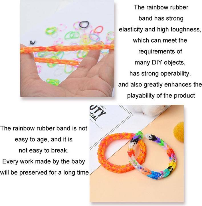 Actual product image König Design DIY rubber bands set Loom bands Friendship bracelet make your own bracelets